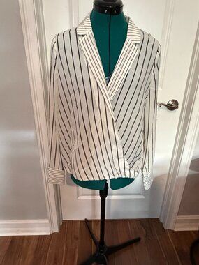 Bailey Top Women Blouse Wrap V Neck Long Sleeve
